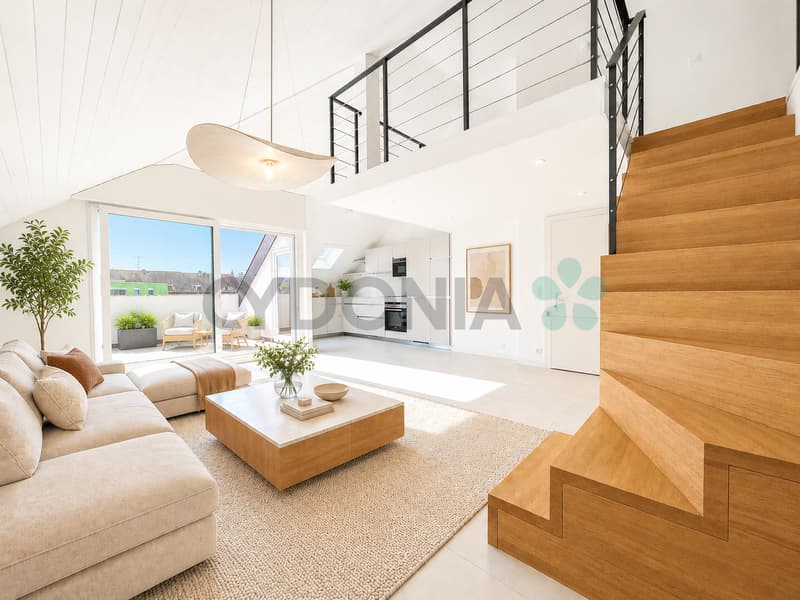 Duplex in attico di 3,5 locali con terrazza e balcone a Perly (9)