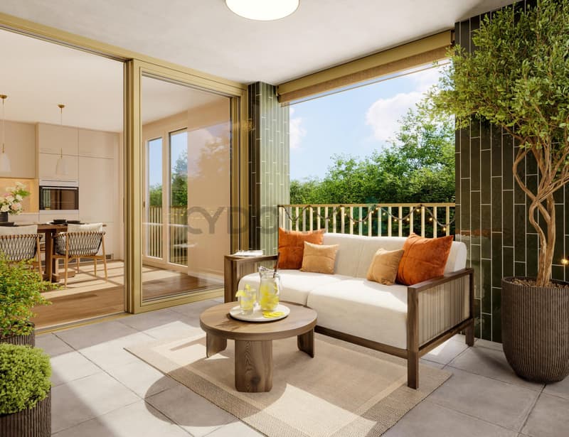 Appartement neuf de 2.5 pièces de 62 m² PPE avec loggia . (4)