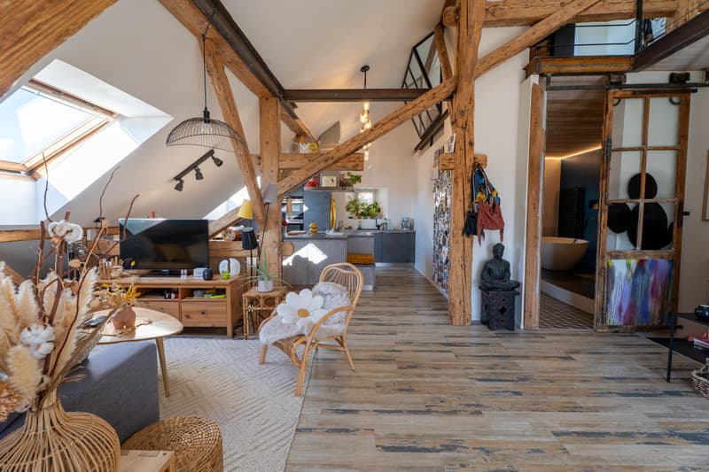 Maison villageoise de caractère avec 3 logements, jardin et terrasse (2)