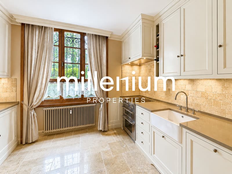 Appartement duplex de charme en rez-de-jardin au Château Barillet --Satigny (5)