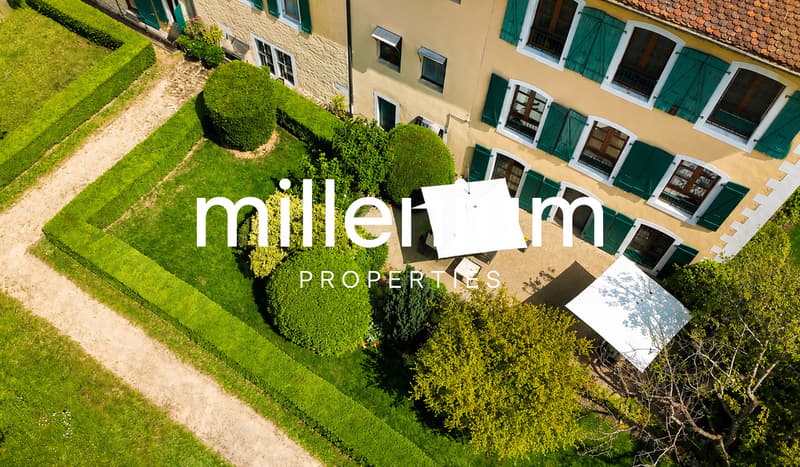 Appartement duplex de charme en rez-de-jardin au Château Barillet --Satigny (2)