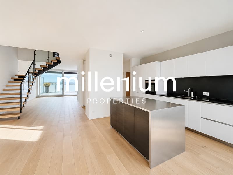 Superbe duplex en attique avec vue Lac et Mont-Blanc à Chêne-Bougeries (5)