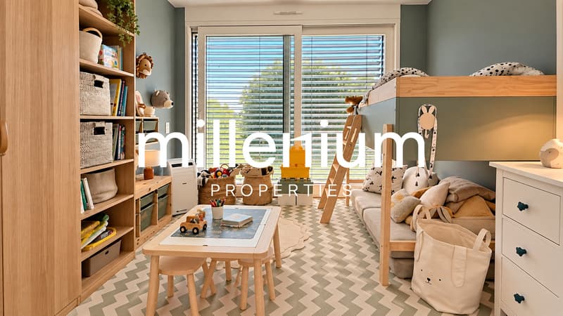 Belle villa familiale contemporaine avec vue sur le lac à Anières (9)