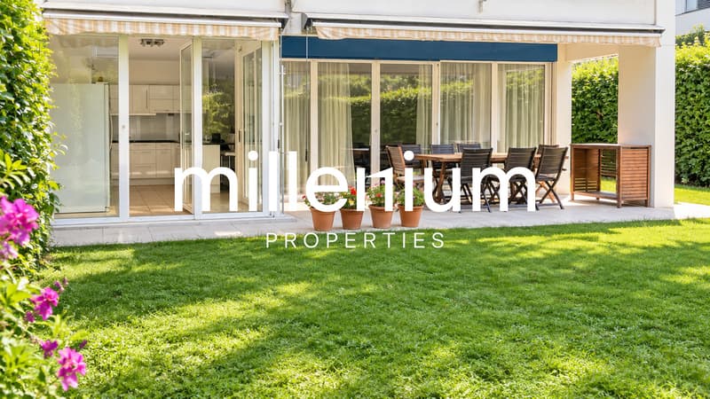Exceptionnel appartement meublé 5P en rez-de-jardin (1)