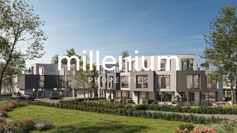 photo de maisons modernes dans le projet / picture of modern houses in the project