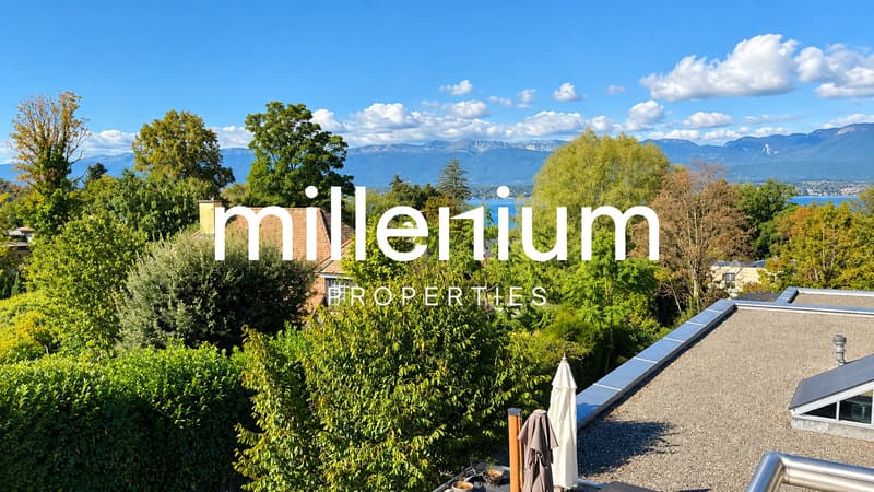 Belle villa familiale contemporaine avec vue sur le lac à Anières (2)