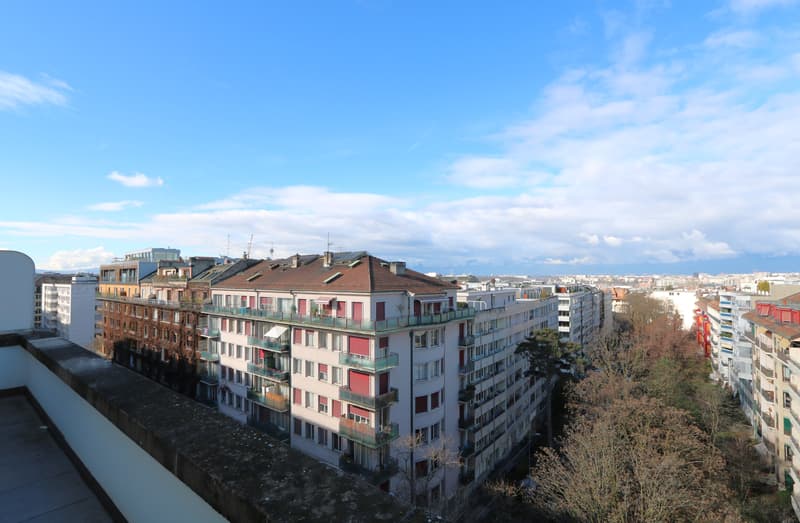 Appartement de 2,5 pièces avec vue imprenable et balcon à Champel-Florissant (1)
