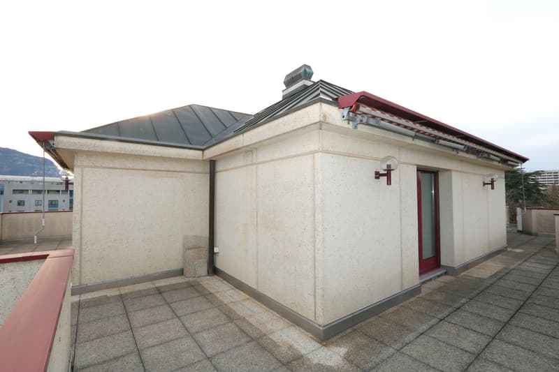 5-room attic apartment with mezzanine and terrace in Thônex (11)