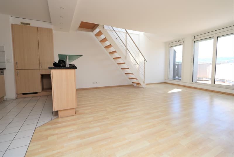 Appartamento duplex in attico con 4,5 locali, balcone e terrazza sulla copertura ad Acacias (6)