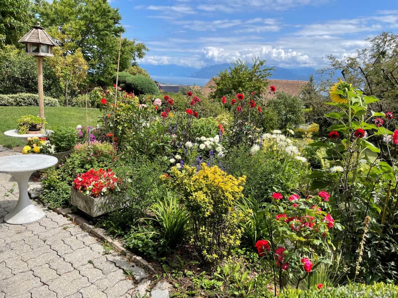 Magnificent individual villa unfurnished with splendid view of the lake in Féchy (3)