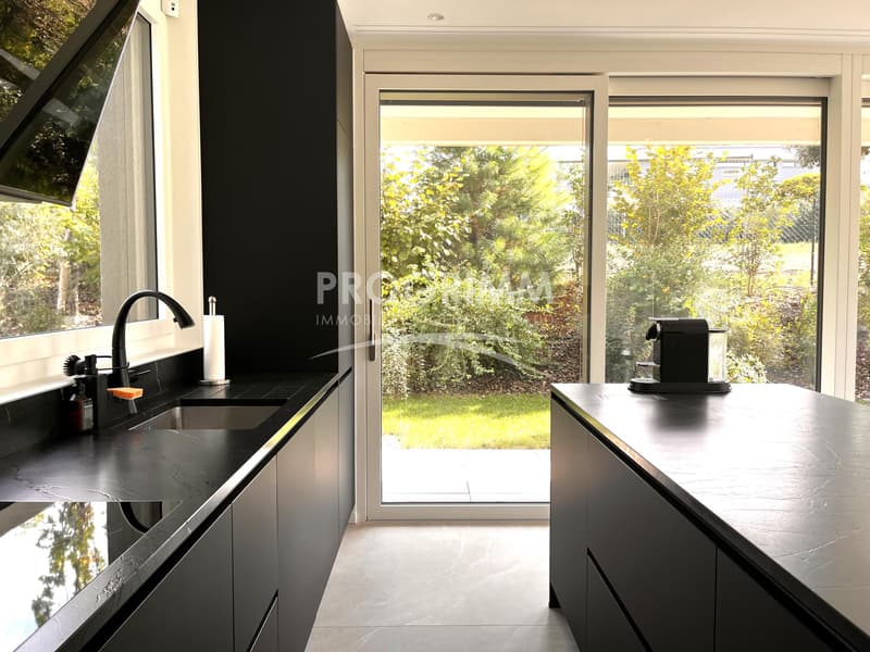 Vesenaz - rez de jardin meublé - 3 chambres - 1 pkg sous-sol - Terrain de 300m2 (1)