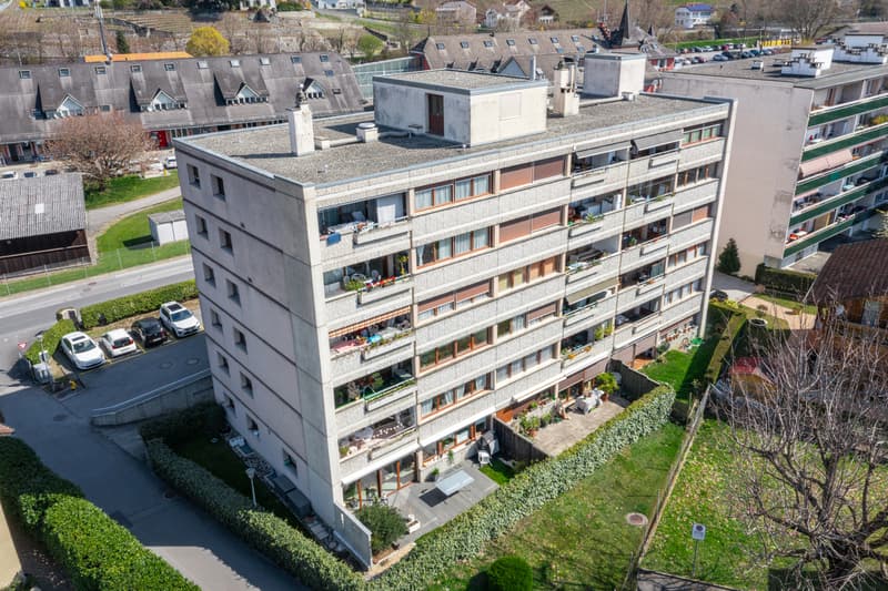 Bright apartment with private garden in the center of Aigle (11)