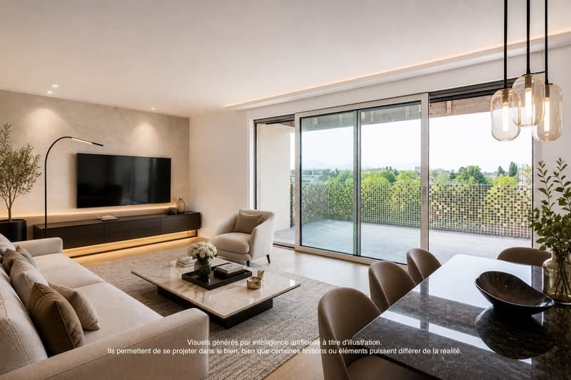 A new, bright apartment, ideally located in the heart of Ecublens (2)