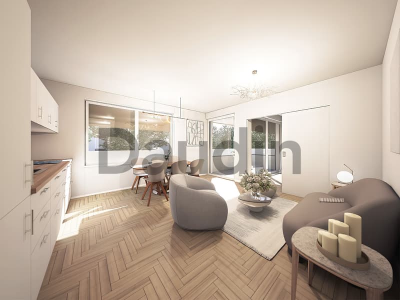 Appartement THPE sur plan de 3 pièces avec balcon (2)