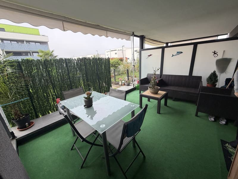 Hochwertige 2-Zimmer-Wohnung mit Terrasse, Garten und zwei Stellplätzen – Blotzheim (Frankreich) (1)