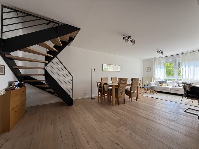 Buschwiller – Bright duplex apartment with terrace, no overlook, green setting (10)