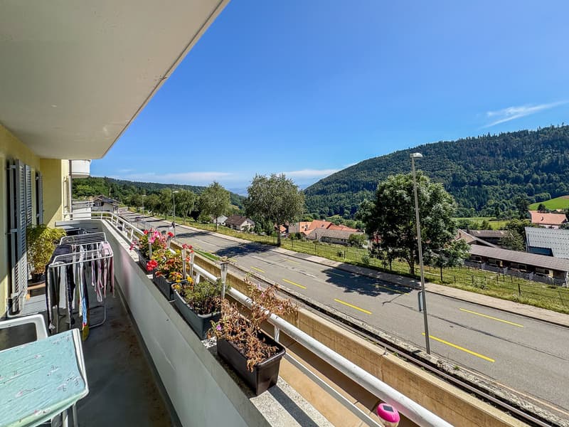 Vue depuis le balcon exposé Sud