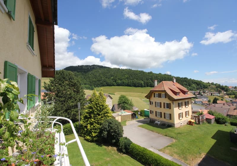 Balcon orienté Sud-Ouest (vue sur le Cochet)