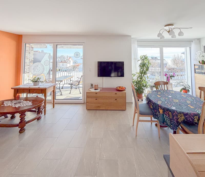 Espace salon au rez supérieur