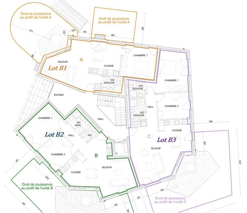 Rez-de-chaussée - lot B1