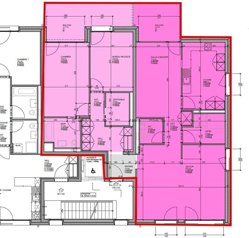 Spacieux appartement de 4.5 pces de 127 m2 Magnifique vue (13)