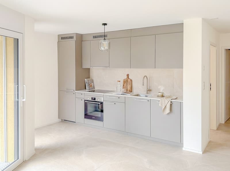 Cuisine agencée ouverte (décoration non contractuelle)