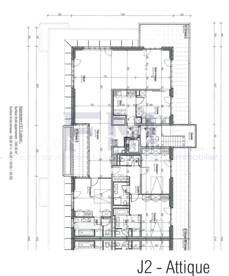Florissant/Malagnou Chemin du Velours, 1 pièces au 6ème étage, env 250m2 + terrasses et loggia (13)