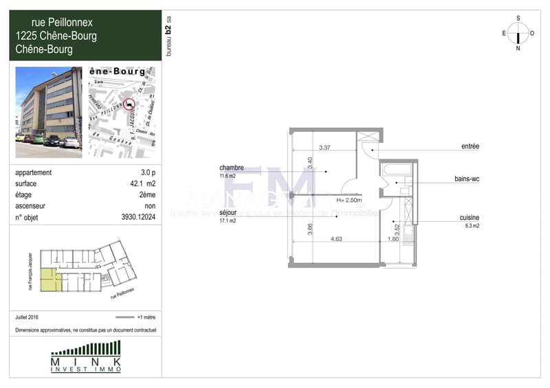 Rue Peillonnex ? 3 pièces d'env. 42 m² au 2ème étage (6)