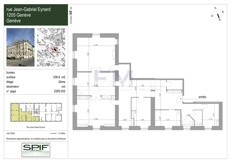 Rue Jean-Gabriel Eynard / Cours des Bastion ? Luxueux Bureaux dans immeuble de prestige (4)