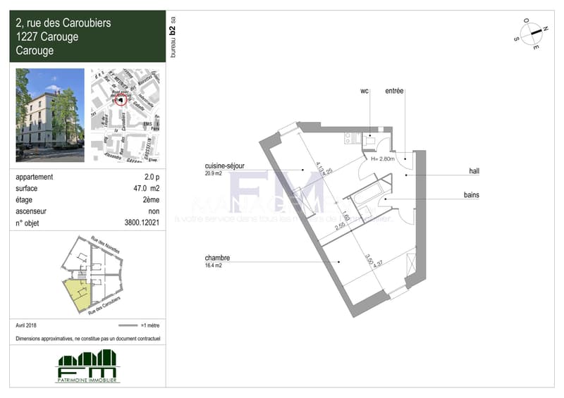 Rue des Caroubiers ? 2 pièces d'env. 47 m² au 2ème étage (3)