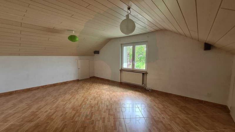 Family house with two 3.5-room apartments and three garages (9)