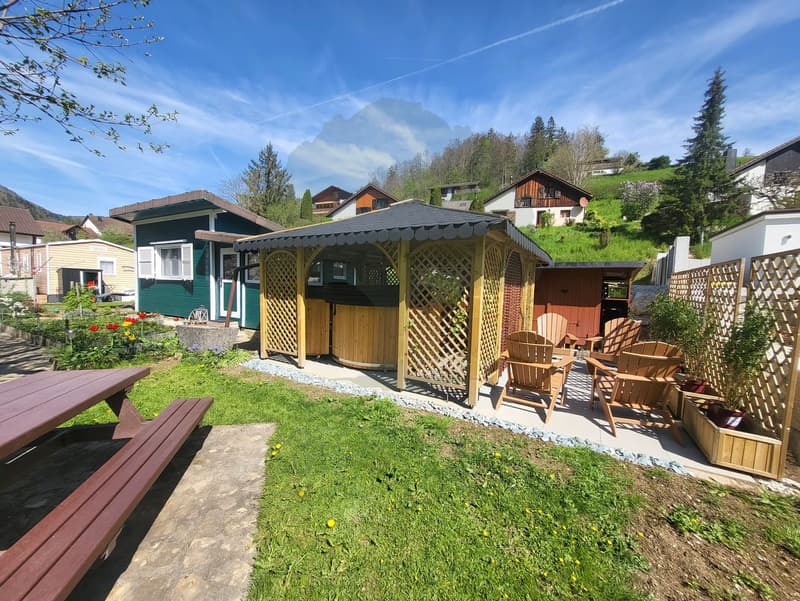 Un véritable refuge au bord du Doubs, chalet rénové avec bain nordique (11)