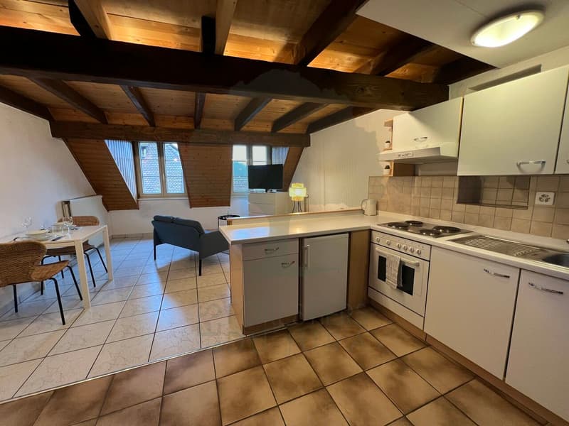 Charmant appartement avec mezzanine en vieille ville de Porrentruy (4)