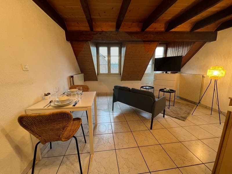 Charmant appartement avec mezzanine en vieille ville de Porrentruy (2)
