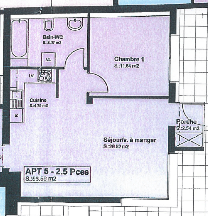 Meraviglioso appartamento di 2.5 locali con 56 M2 e terrazza (12)