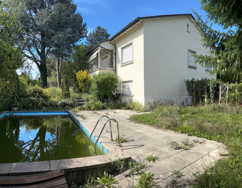 Beautiful property with great potential ? Single-family house and pool to renovate, on a plot of 1'126 m² (4)