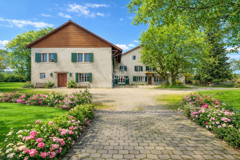 Élégante Maison de Maître avec parc et piscine à Jussy (2)