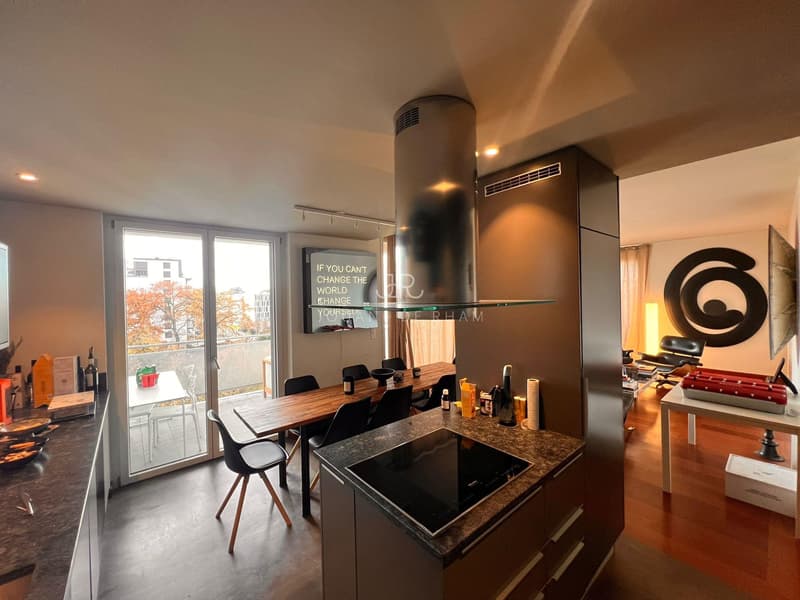 Cologny : magnifique appartement de 4 pièces en attique dans un parc de 3 hectares (1)
