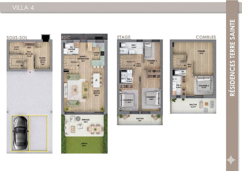 New project - Villa 4 of 4 bedrooms with terrace and private garden (7)
