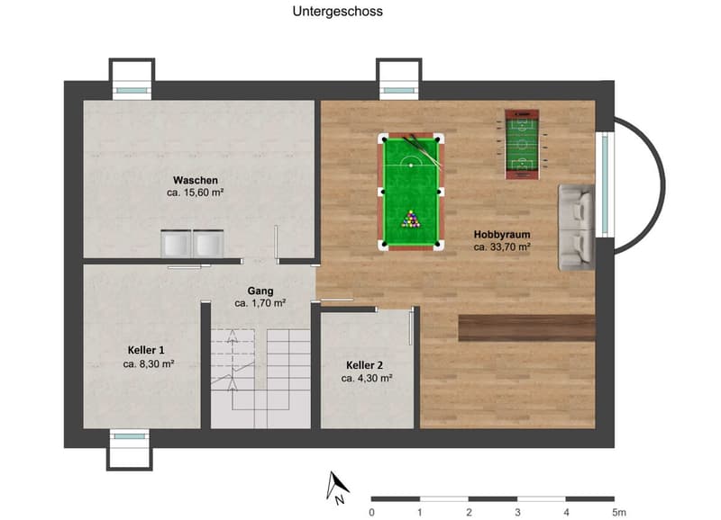 7.5 Zimmer Doppel-Einfamilienhaus mit Traumgarten in idyllischer Lage (8)
