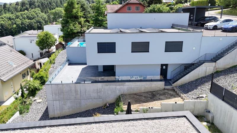 Villa bifamiliare contemporanea di 180 m² a Lucens - vista aperta incredibile (7)