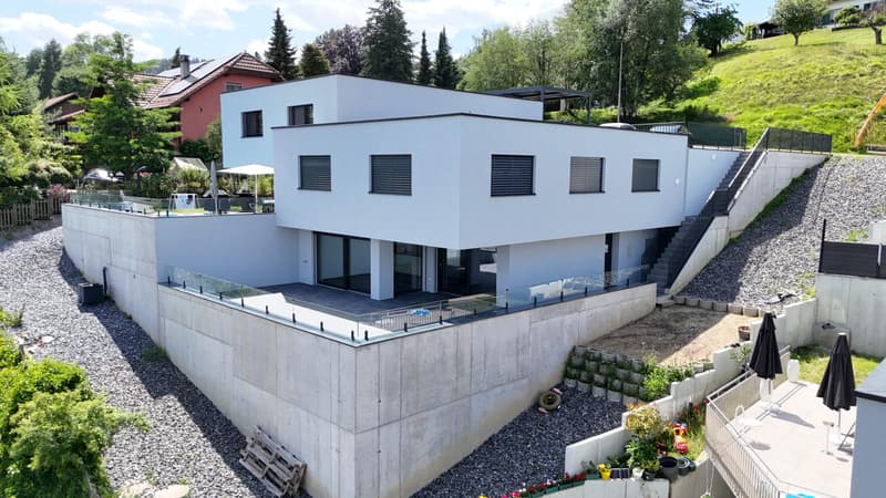 Villa bifamiliare contemporanea di 180 m² a Lucens - vista aperta incredibile (2)