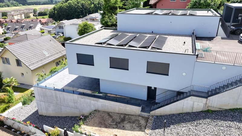 Villa bifamiliare contemporanea di 180 m² a Lucens - vista aperta incredibile (3)