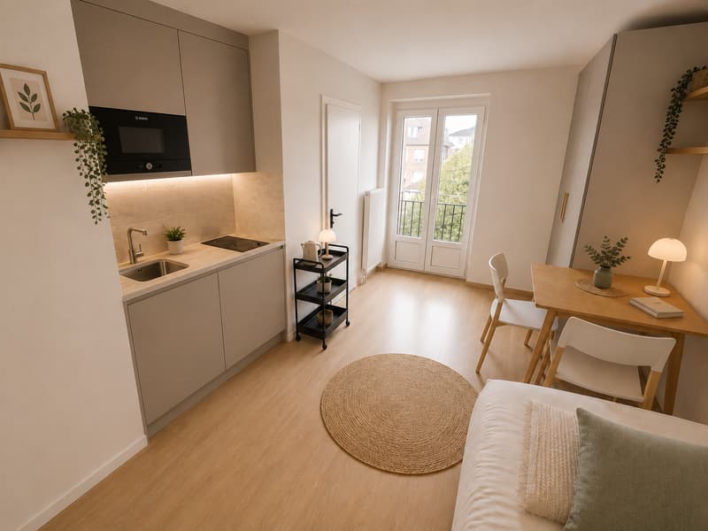 Studio entièrement rénové au coeur de Lausanne (4)