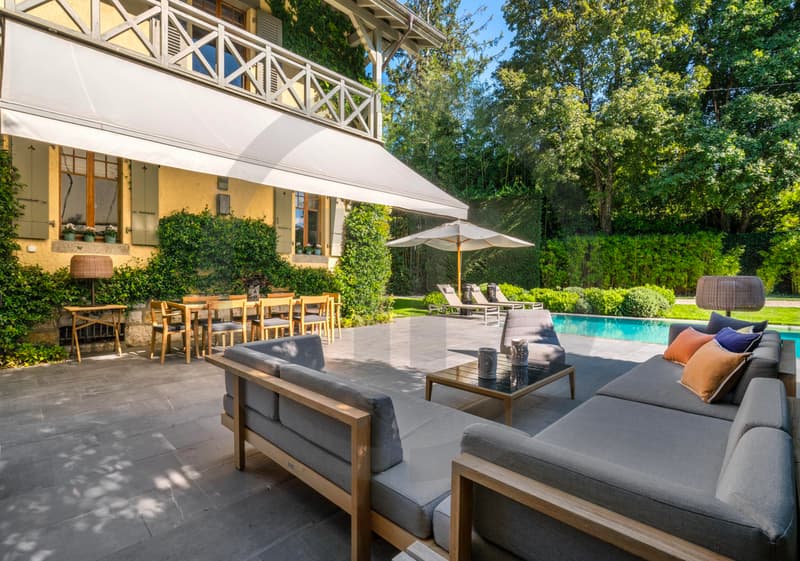 Luxueuse maison individuelle à vendre à Vésenaz avec superbe piscine (12)
