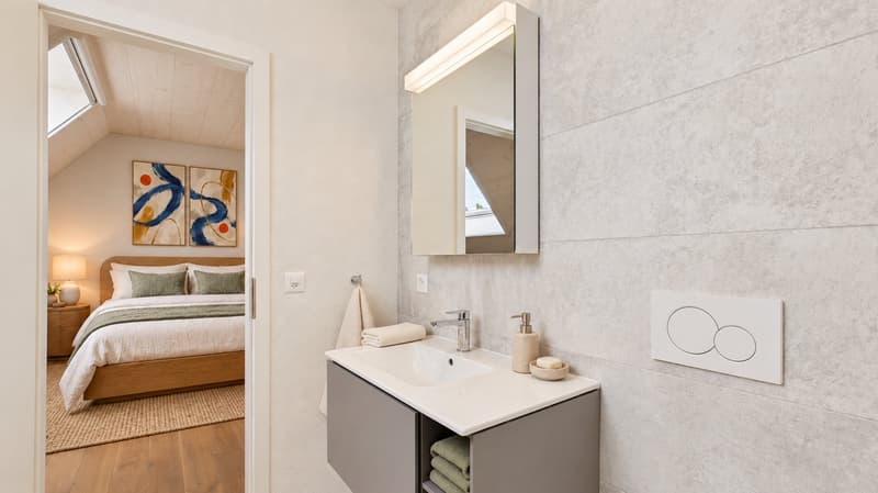 Spacieux 5,5 pièces familial avec vue dégagée à Cudrefin (12)