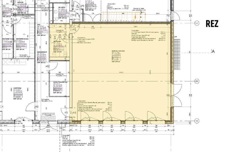 Werkstatt von 110 m2 im Erdgeschoss eines neuen Gebäudes (6)