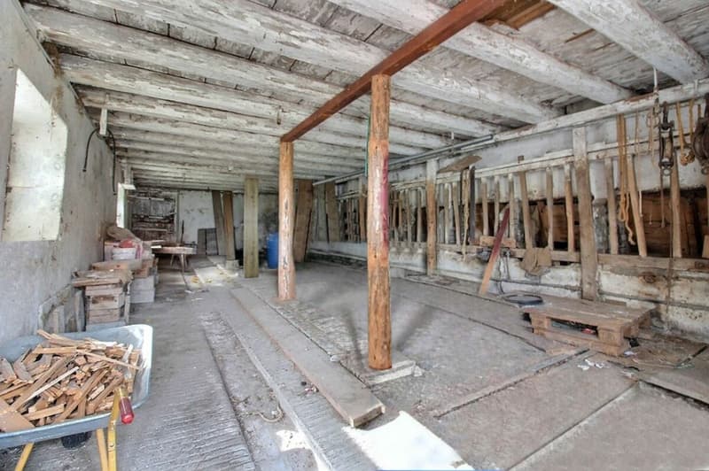 Gelände mit großem Landwirtschaftsgebäude und Überdachung, umgebaut zur Wohnung oder das gesamte Erdgeschoss für eine Aktivität und Ihre Wohnung im Obergeschoss, oder mehrere Familien? (11)