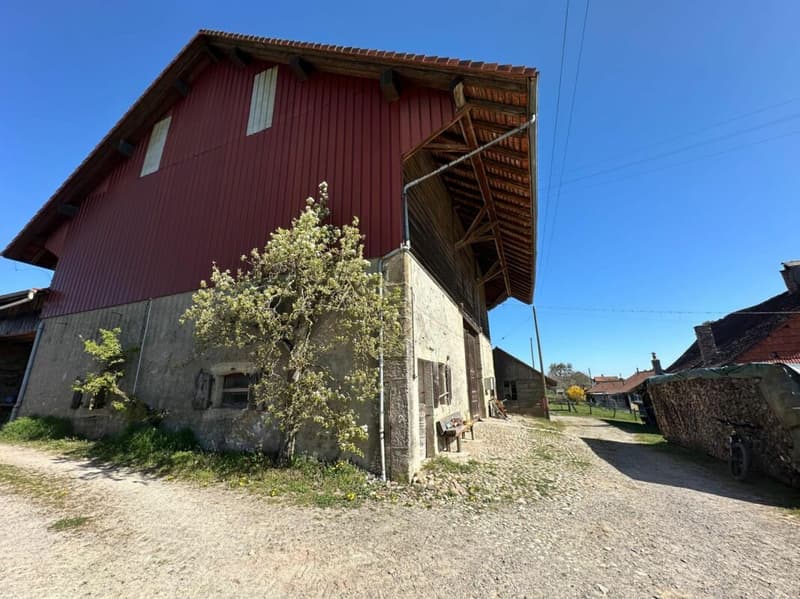 Gelände mit großem Landwirtschaftsgebäude und Überdachung, umgebaut zur Wohnung oder das gesamte Erdgeschoss für eine Aktivität und Ihre Wohnung im Obergeschoss, oder mehrere Familien? (6)