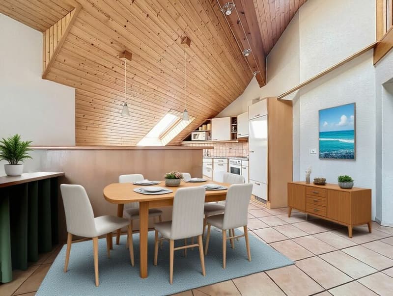 Appartamento duplex di 5 locali, con balcone e posti auto interni ed esterni (7)